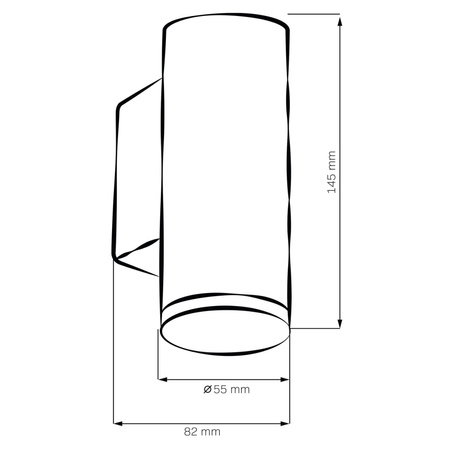 Wandleuchte Außenfassade GU10 Weiß IP44 TURYN Sanico Goldlux
