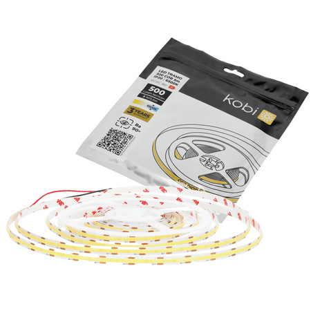 LED-Streifen 5W 500lm 6500K Cold 1600LED 12V 5m CRI90 Tramo Premium Kobi