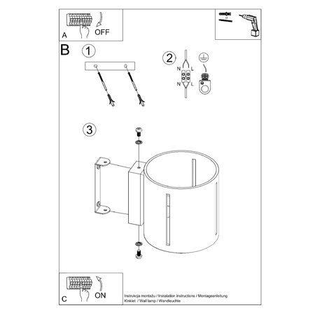 LED-Wandleuchte INEZ G9Wandleuchte Top Down Weiß SOLLUX