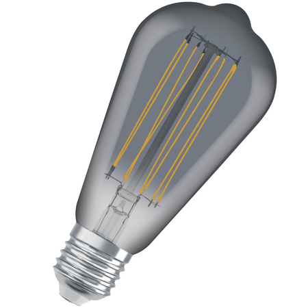 E27 ST64 LED Lampen 11W = 42W 500lm 1800K Warm 320° OSRAM Vintage 1906 Filament