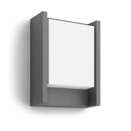 Garten LED Wandleuchte ARBOUR 3.8W 2700K Warm IP44 Anthrazit PHILIPS