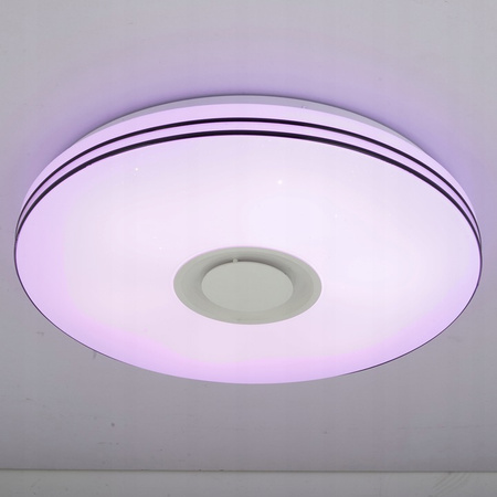 PLAFON LED 50cm runde Deckenleuchte RGBW 3000K-6500K + Fernbedienung BLUETOOTH-Lautsprecher