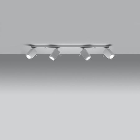 MERIDA Deckenleuchte 4xGU10 Reflektor Halogen Leuchte Moving 80cm Weiß SOLLUX