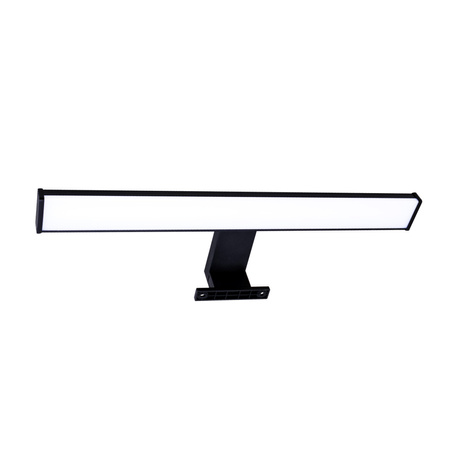 LED Badezimmer Wandleuchte 8W 900lm 4000K Neutral 120° Schwarz IP44 ELBA Sanico Goldlux