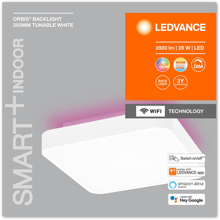 LED Deckenleuchte ORBIS DOWNLIGHT 28W 2800lm CCT RGB 35cm SMART+ WIFI LEDVANCE