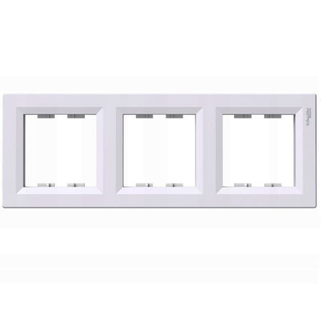 Dreifachrahmen für Lichtschalter und Steckdosen weiß