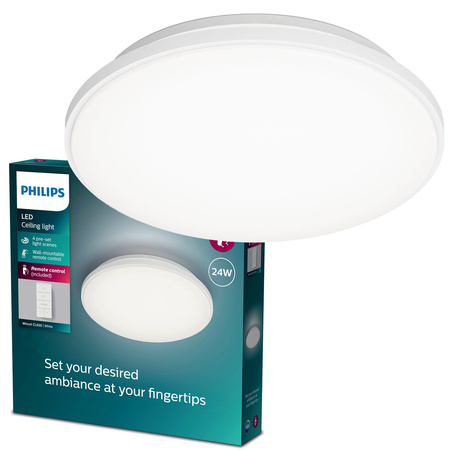 LED Plafond Deckenleuchte 24W 2700-6500K dimmbar CCT 39cm WINCEL + PHILIPS PILOT