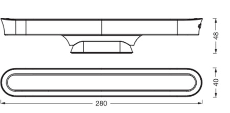 LED-Panel-Deckenleuchte 4.2W 200lm 3000K - 4000K - 6500K CCT Dimmbar Anbau Schwarz LinearLED Ledvance