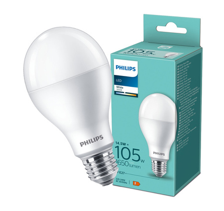 E27 A67 LED Lampen 14,5 W = 105 W, 1650 lm, 3000 K, warm 150 ° PHILIPS