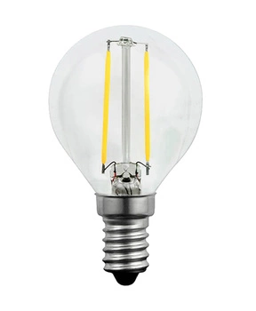 E14 P45 LED Leuchtmittel 2W = 23W 230lm 3000K Warm 360° GOLDLUX Filament (Polux)