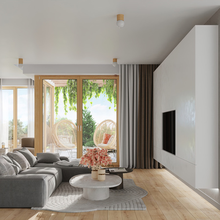 Wandleuchte BOOMO G9 Holz Modern SOLLUX