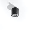 Anbauleuchte TIUBE GU10 ES111 Halogen Spot Tuba Round Schwarz SOLLUX