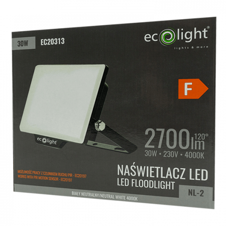 LED Strahler 30W 4000K 2700lm IP65 Ecolight