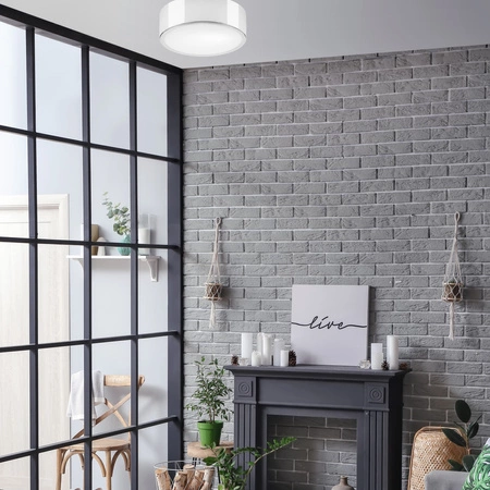 Plafond LED-Deckenleuchte DANTE E27 Weiß Chrom Metall LD.PD-6.14 Lamkur