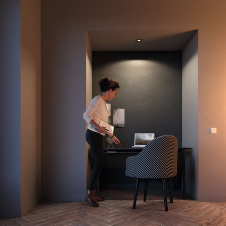 Halogen-Steckleuchte DONEGAL GU10 Square Movable Satin PHILIPS