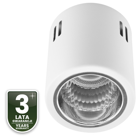 Aufbauleuchte E27, Aufbauspot Runde Tube Weiß Fest APUS 10 LUMILED