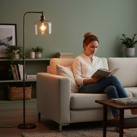 3x LED-Lampe E27 Globe G95 4W = 40W 470LM 2000K warmweiß 360° Amber Filament LUMILED