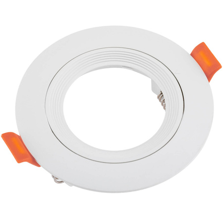 Set Halogen-Einbauleuchte VENTUS Weiß Rund + LED-Lampe GU10 5W Warm 120° Lumiled