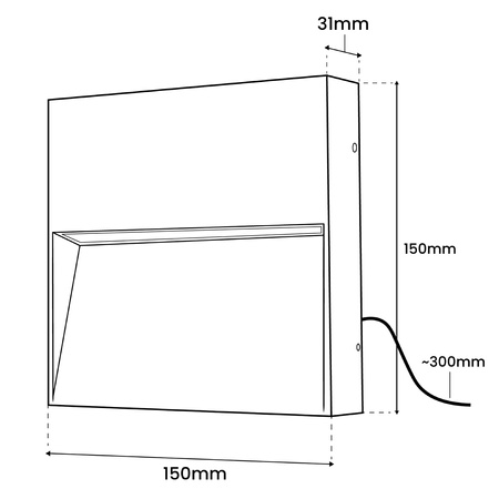 Wandleuchte Außen, Garten-Wandleuchte IP54 5W PIVAR LUMILED