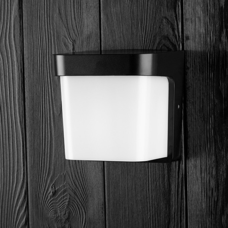 Gartenwandleuchte E27 Elevation SCHWARZ Quadrat CORGI