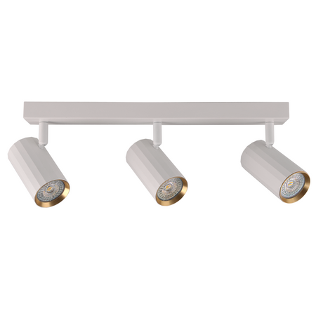 Wand- und Deckenstrahlerleuchte 3x GU10 Weißgold NICEA Sanico Goldlux