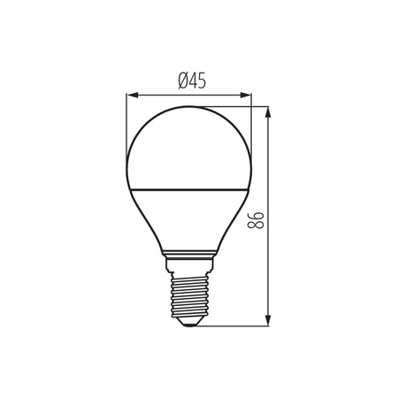 LED Lampen IQ-LED BALL E14 G45 7.2W 806lm 2700K Warm KANLUX