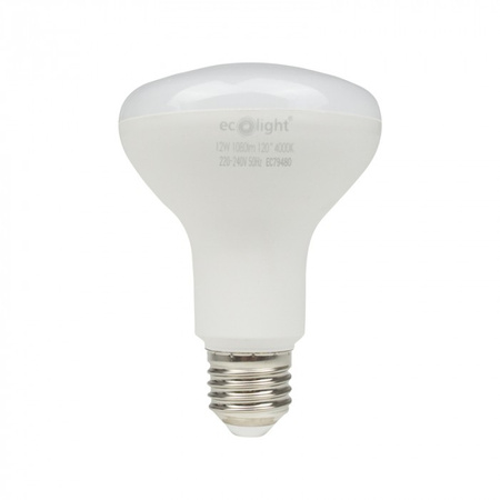 LED-Reflektor-Lampe R80 E27 12W 1080lm 4000K Neutral Ecolight
