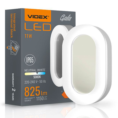 Gartenlampe Elevation Wandleuchte PLAFON LED 11W 5000K GALA VIDEX