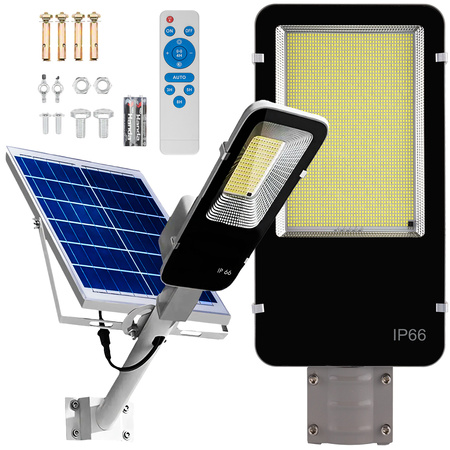 Leistungsstarke 2000W 6500K LED Solar-Straßenlampe IP65 + Fernsteuerung