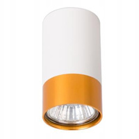 Aufputz Halogen Tuba Reflektor Spot GU10 Rund Weiß Gold Clement Masterled