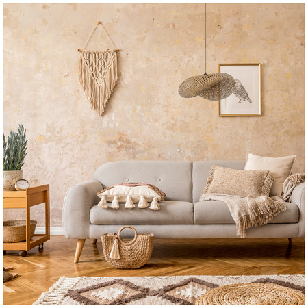 Bambus E27 Brugia Dekorative Hängelampe Kobi