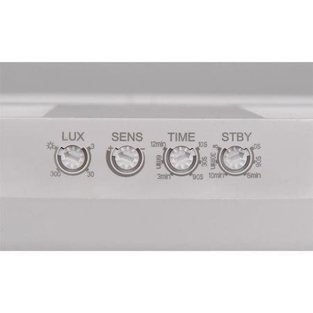 Plafond LED Badezimmer Deckenleuchte Anbau 22W lm 4000K Neutral 120° mit Bewegungssensor Rund Weiß IP65 Midas Masterled