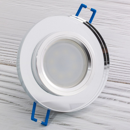 Glas-Einbaustrahler GU10, MR16 Einbauspot HALOGEN Runde Fest Transparent ARIEL LUMILED