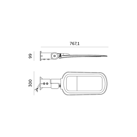 LED-Parkleuchte VESPA 200W 27000lm 4000K KOBI