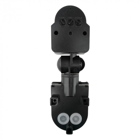 PIR-Bewegungs- und Dämmerungssensor IP44 Aufputzmontage Einstellbar Schwarz 12m 180° CP Ecolight