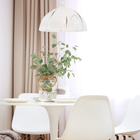 MARCY Decke Pendelleuchte E27 Weiß Silber LM-1.1/5 Lamkur