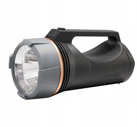 LED-Suchscheinwerfer-Taschenlampe manuell batteriebetrieben 3xAA 100lm DURACELL