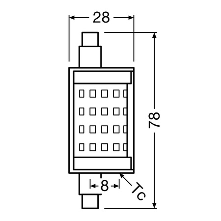 LED Lampen Röhrenförmige R7s 9,5W = 75W 1055lm 2700K Warmweiß Dimmbar LEDVANCE