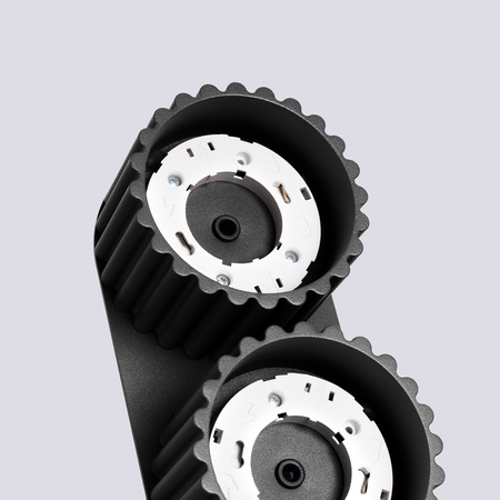 Anbauleuchte 2x GX53 Aluminium Schwarz Aura Deep Space SL.1788 Sollux