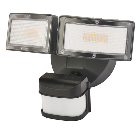 Außengarten-Fassadenleuchte WALL LED Duo 6556-PIR 36W 3000lm 4000K Neutral Su-Ma + Bewegungs- und Dämmerungssensor