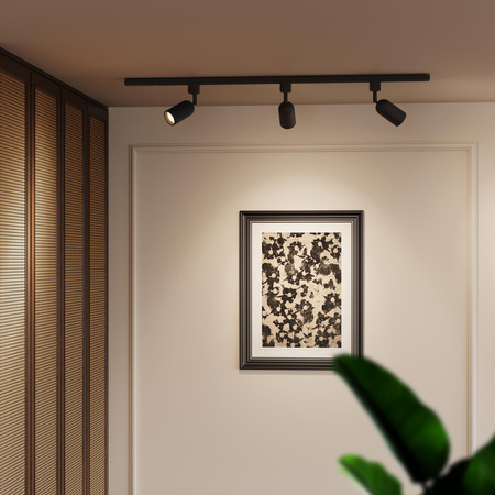 Bus-Hängelampen-Kit 1m + 3x LED GU10 Einphasig Schwarz EasyLink Shea Philips