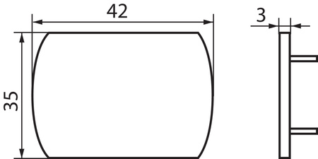 Leiterkappe grau TEAR KANLUX
