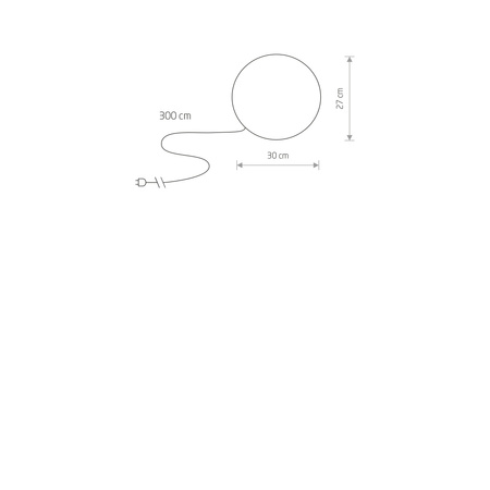 Außenleuchte für den Garten CUMULUS S 6976 E27 IP44 30 cm Kugelweiß modern Nowodvorski