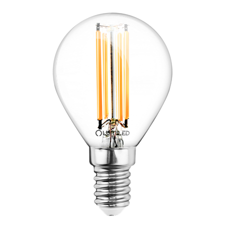 LED Lampen E14 P40 4W = 40W 470lm 4000K Neutral 360° Glühfaden LUMILED