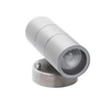 Garten KINKIET Leuchte oben unten LED DARSA EL-235T-UP 2xGU10 IP44 Silber Kanlux