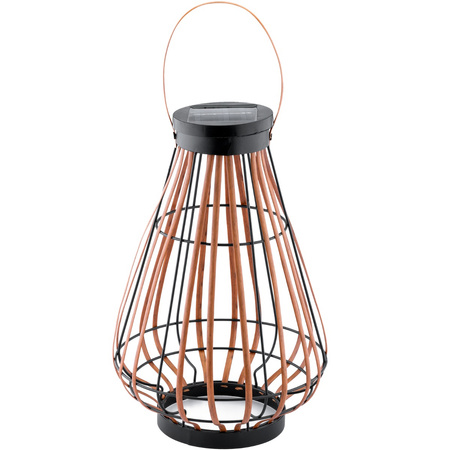 LED-Solarlampe für den Außenbereich Garten stehend Hängelaterne 3000K IP44 37cm Dämmerungssensor