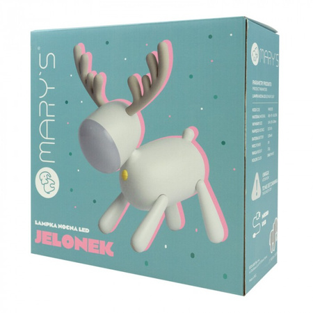 Kinder LED-Nachtlicht 1W 3000-6500K Warm und Kalt USB Wiederaufladbar 1200mAh Weiß MARY'S JELLON