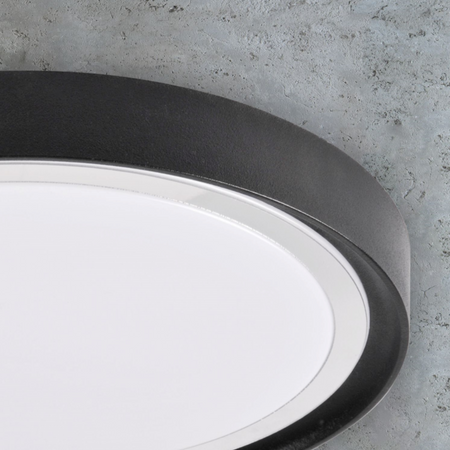 Aufbau LED Deckenleuchten 15W 4000K PERSE Schwarz 33cm