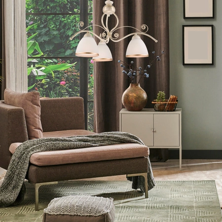 RETRO Hängeleuchte 3xE27 Weiß Klassisch LM-3.51 Lamkur