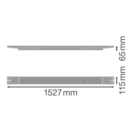 105W 16800lm 4000K Neutral Dimmbar Weiß Low Bay Flex Ledvance Linearer Lichtstreifen Halterung